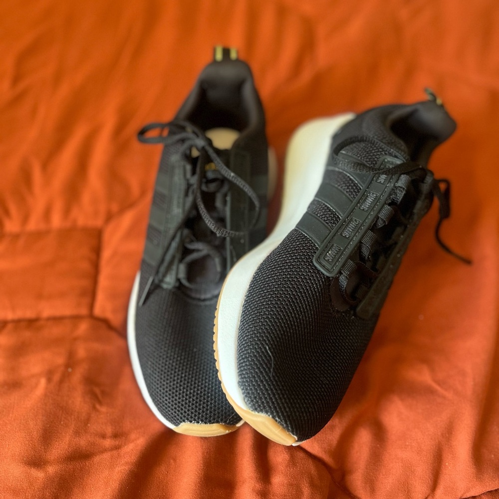 Adidas Black and White Athletic Sneakers